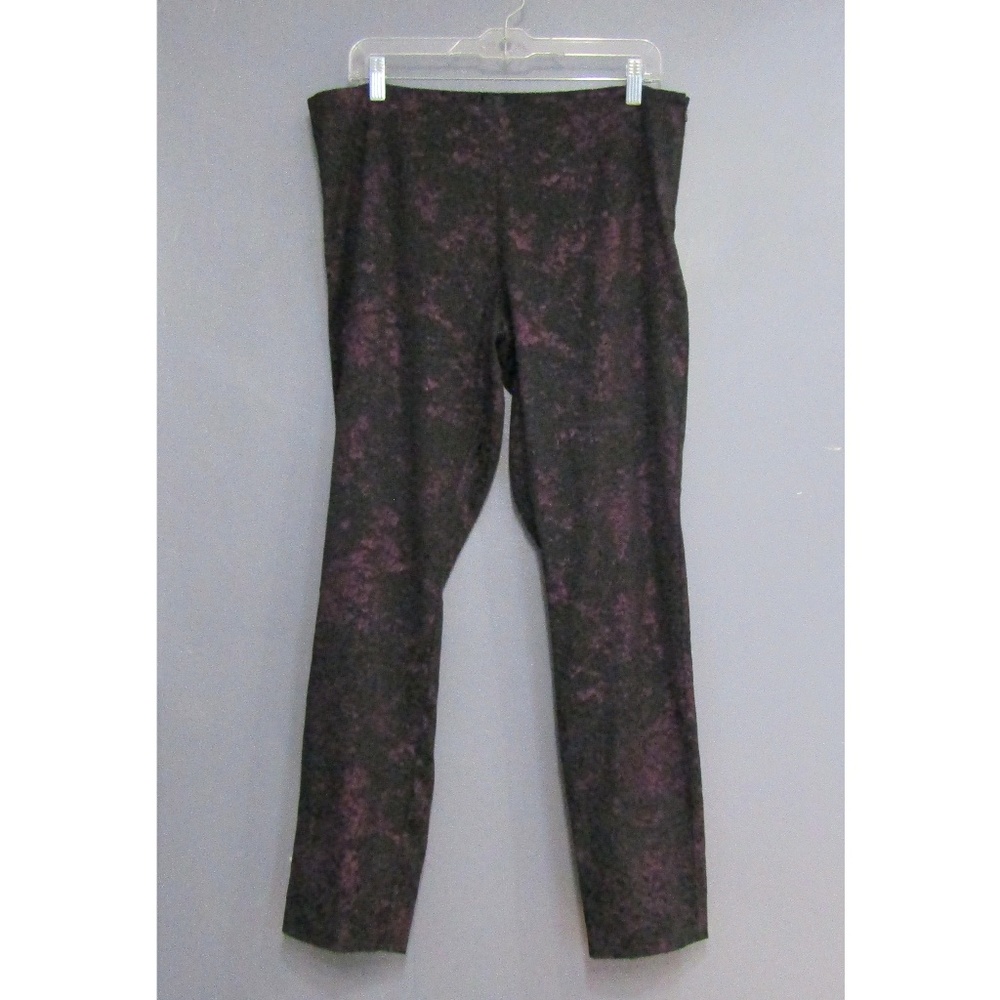 Saks Fifth Avenue Black Label Purple Jacquard Pant